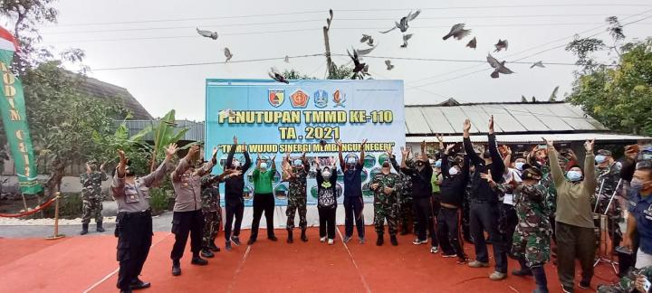 Program TMMD 110 Bojonegoro, Resmi Ditutup